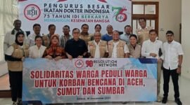 98 Resolution Network Salurkan Sumbangan 98 Juta Bencana Banjir Sumatera