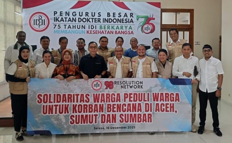 98 Resolution Network Salurkan Sumbangan 98 Juta Bencana Banjir Sumatera