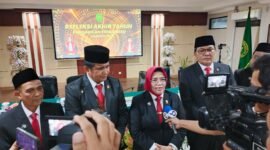 Ketua PT Riau, Dr. Hj.Diah Sulastri Dewi,S.H, M.H saat wawancara di Refleksi Akhir Tahun 2025.
