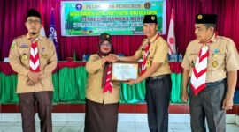 Jajaran Pengurus Pramuka Ranting Merbau Dilantik.