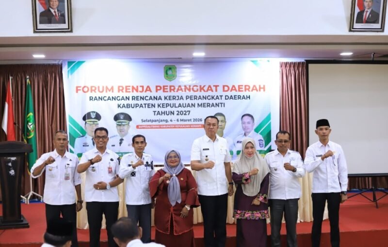 Wakil Bupati Kepulauan Meranti, membuka Forum Rencana Kerja (Renja) Perangkat Daerah Tahun Anggaran 2027.