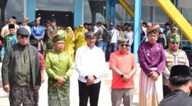 Bupati Meranti Sambut Kunjungan Sekretaris Utama BNPP RI dan Deputi Kemenparekraf di Selatpanjang.