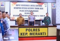 Bupati Meranti Diwakili Asisten Ikuti Rakor Lintas Sektoral Kesiapan Operasi Ketupat 2026.