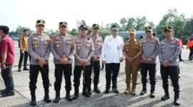 Bupati Asmar Hadiri Apel Kesiapsiagaan Karhutla Nasional 2026 di Pekanbaru.