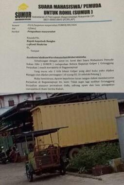 SUMUR Laporkan Maraknya Gelanggang Perjudian di Bangko, Beri Tenggat 3×24 Jam untuk Respons Aparat