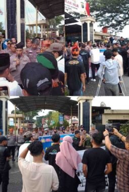 Aksi Demo Mahasiswa dan Pemuda Rohil Memanas: “Rapor Merah” Dilayangkan, Desak Copot Kapolres