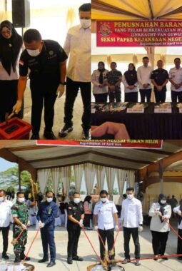 Kajari Rokan Hilir Musnahkan Barang Bukti Inkracht, Tegaskan Komitmen Berantas Narkoba