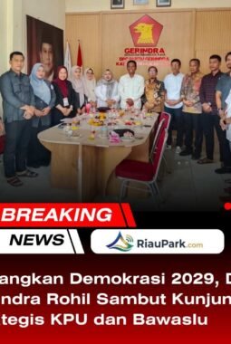 Matangkan Demokrasi 2029, DPC Gerindra Rohil Sambut Kunjungan Strategis KPU dan Bawaslu