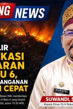Kadis DLH Rokan Hilir Klarifikasi Kebakaran TPA Batu 6, Pastikan Penanganan Berjalan Cepat