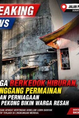 Diduga Berkedok Hiburan, Gelanggang Permainan di Jalan Perniagaan Dekat Pekong Bikin Warga Resah