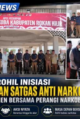 Kapolres Rohil Inisiasi Apel Kesiapan Satgas Anti Narkoba, Perkuat Komitmen Bersama Perangi Narkoba