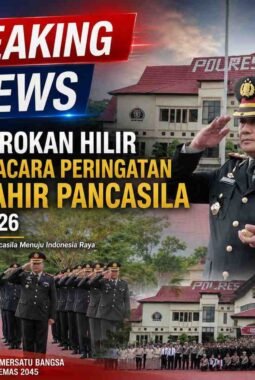 Polres Rokan Hilir Gelar Upacara Peringatan Hari Lahir Pancasila Tahun 2026