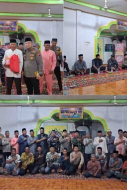 Kapolsek Bangko Gelar Shalat Isya dan Yasin Bersama, Sosialisasikan Bahaya Narkoba serta Pencegahan Karhutla di Kepenghuluan Serusa