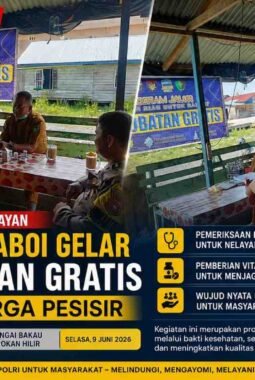 Peduli Kesehatan Nelayan, Polsek Sinaboi Gelar Pengobatan Gratis untuk Warga Pesisir
