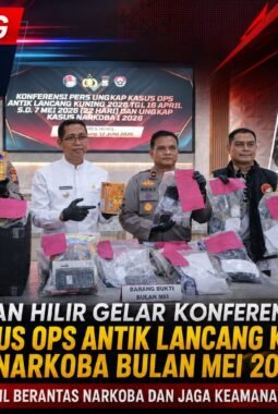 Polres Rokan Hilir Gelar Konferensi Pers Ungkap Kasus Ops Antik Lancang Kuning 2026 Dan Kasus Narkoba Bulan Mei 2026