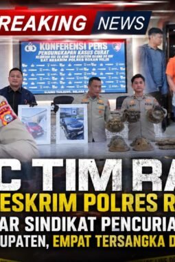 URC TIM RAGA Satreskrim Polres Rohil Bongkar Sindikat Pencurian Hiolo Antar Kabupaten, Empat Tersangka Diamankan