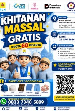 Program Sosial PLN Bagansiapiapi: Khitanan Massal Gratis untuk 60 Peserta dari Keluarga Kurang Mampu