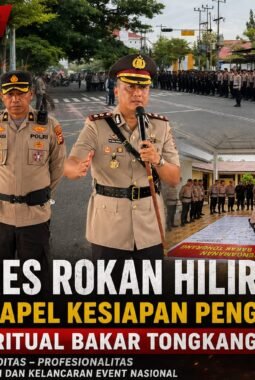 Polres Rokan Hilir Gelar Apel Kesiapan Pengamanan Event Nasional Bakar Tongkang 2026