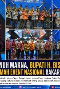 Meriah dan Penuh Makna, Bupati H. Bistamam Hadiri Malam Temu Ramah Event Nasional Bakar Tongkang 2026