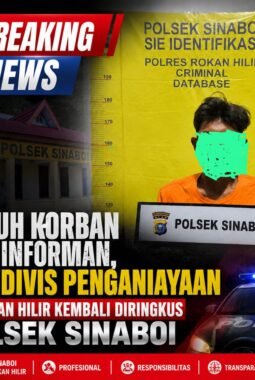 Tuduh Korban Jadi Informan, Residivis Penganiayaan di Rokan Hilir Kembali Diringkus Polsek Sinaboi