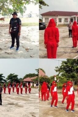 Kapolsek Sinaboi Pantau Langsung Persiapan Paskibraka, Pastikan Latihan Berjalan Disiplin