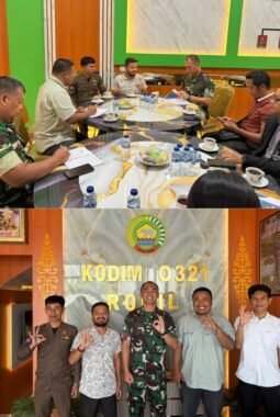 Perkuat Silaturahmi dan Sinergitas, Pengcab ORADO Rokan Hilir Kunjungi Kodim 0321/Rohil