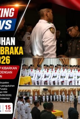 Pengukuhan 36 Paskibraka Rohil 2026, Generasi Muda Siap Kibarkan Sang Merah Putih dengan Penuh Kehormatan