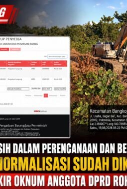 Diduga Masih Dalam Perencanaan dan Belum Tayang, Proyek Normalisasi Sudah Dikerjakan, Diduga Pokir Oknum Anggota DPRD Rohil dari PKB
