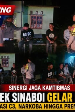 Sinergi Jaga Kamtibmas, Polsek Sinaboi Gelar KRYD Antisipasi C3, Narkoba hingga Premanisme