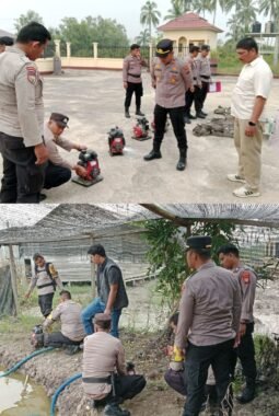 Kesiapsiagaan Karhutla, Polsek Sinaboi Rutin Cek Peralatan Pemadam, Sejumlah Sarana Perlu Perbaikan