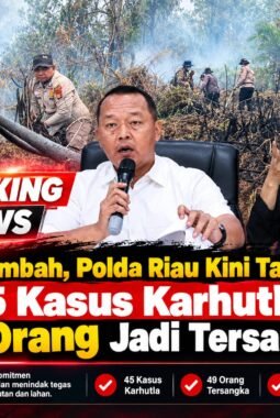 Bertambah, Polda Riau Kini Tangani 45 Kasus Karhutla, 49 Orang Jadi Tersangka