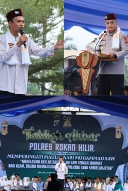 Tabligh Akbar bersama UAS di Kapolres Rokan Hilir 