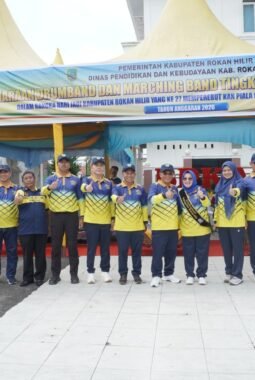 Semarak HUT ke-27 Rohil, Bupati H. Bistamam Buka Festival Drumband dan Marching Band 2026