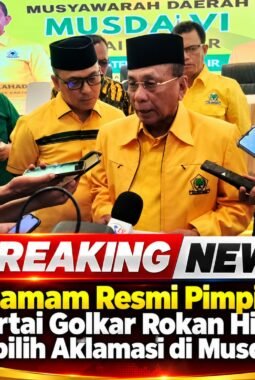 H. Bistamam Resmi Pimpin DPD Partai Golkar Rokan Hilir, Terpilih Aklamasi di Musda VI