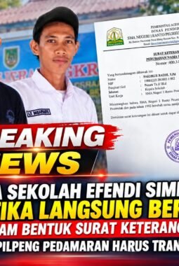 Nama Sekolah Efendi Simbolon Seketika Langsung Berubah dalam Bentuk Surat Keterangan, Panitia Pilpeng Pedamaran Harus Transparan