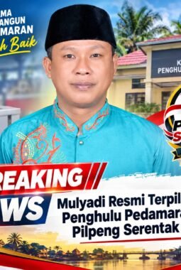 Mulyadi Resmi Terpilih sebagai Penghulu Pedamaran dalam Pilpeng Serentak Tahap I